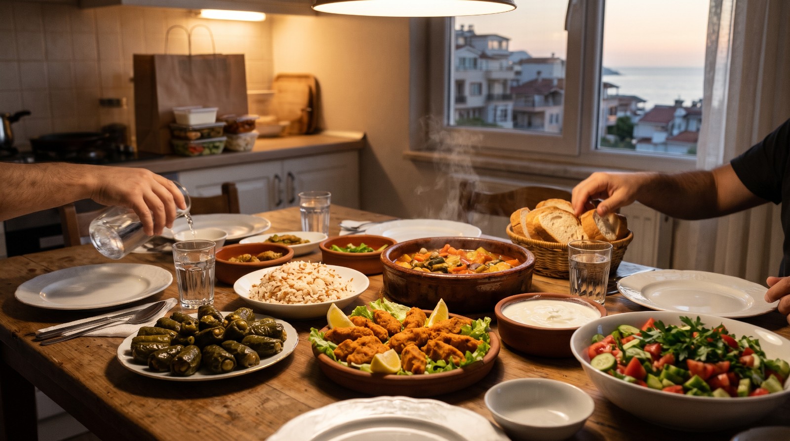 Bostanlı ve Karşıyaka'da Günlük Ev Yemeği Siparişi